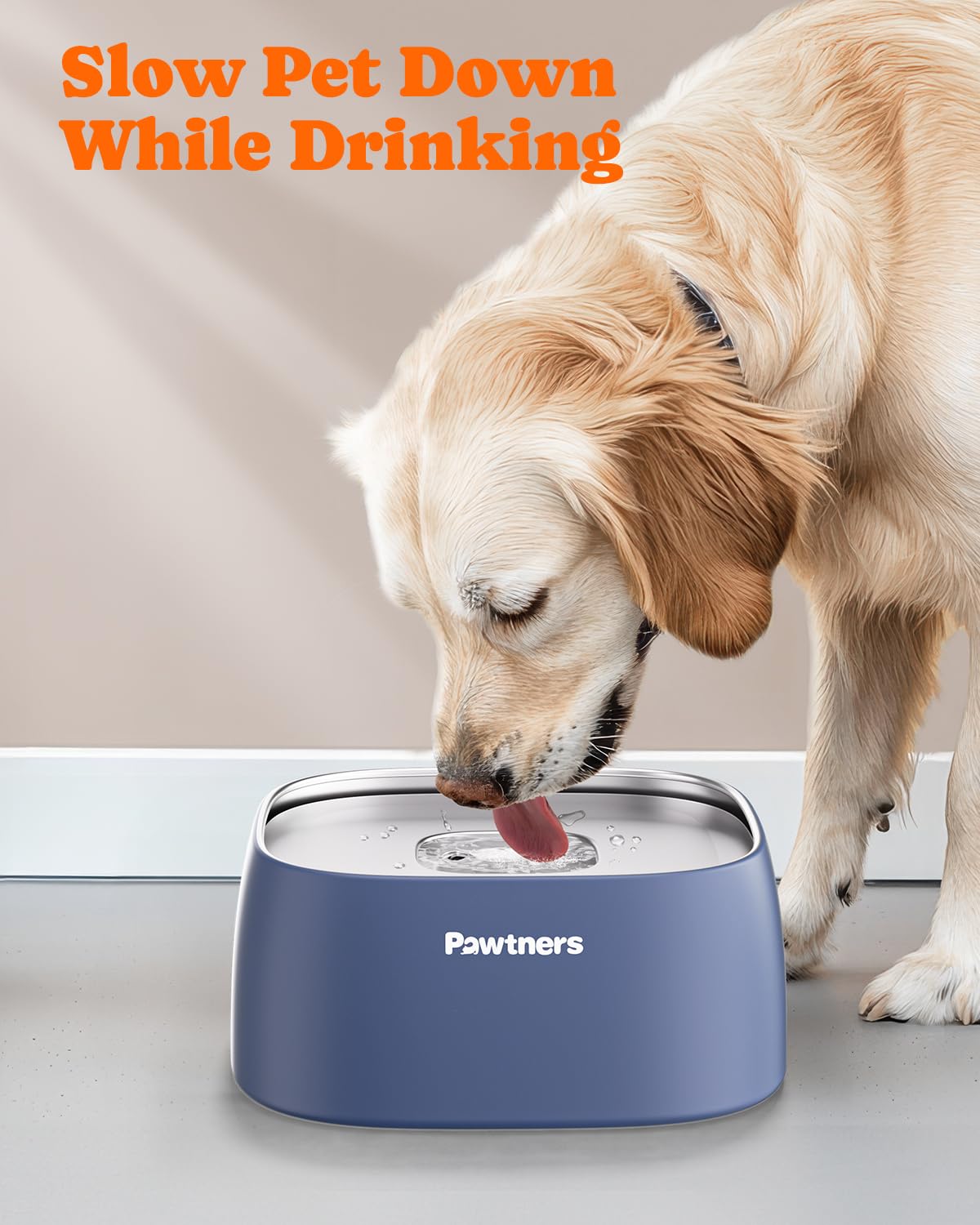 Pawtners 4-liter capacity great for large dogs and multi-pet homes