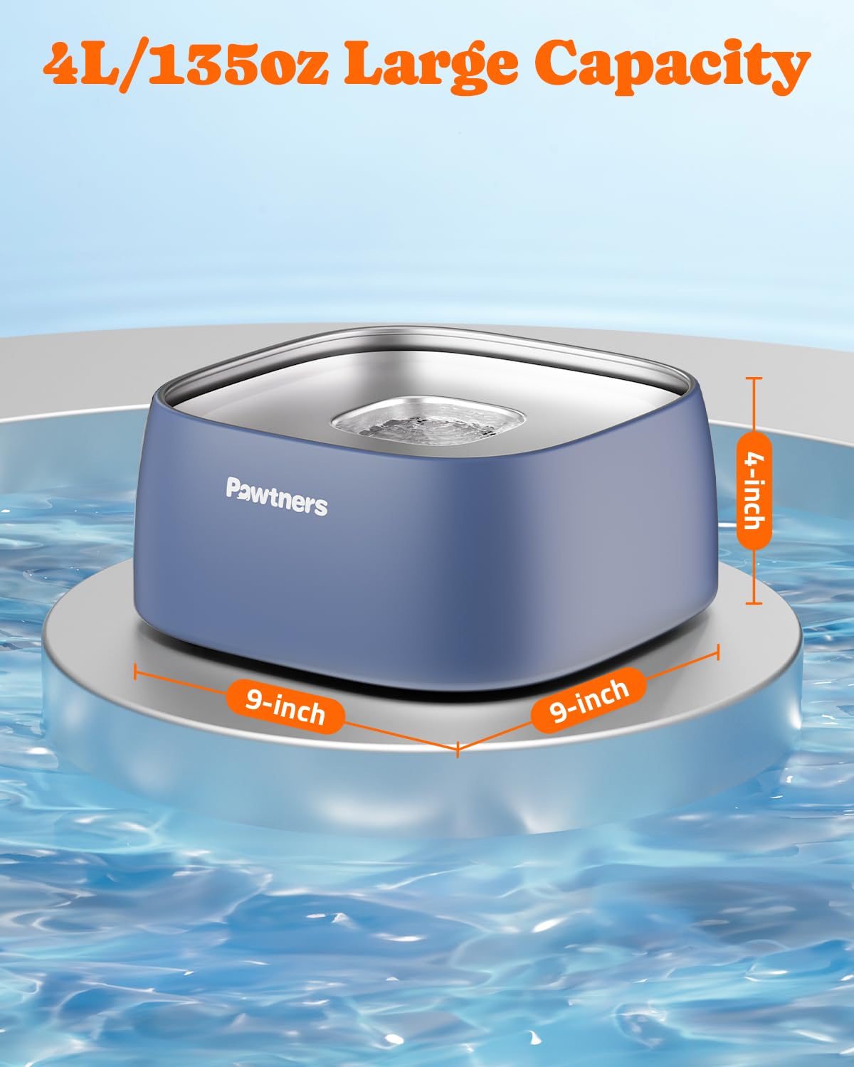 Pawtners stainless bowl is easy to clean with no hidden crevices