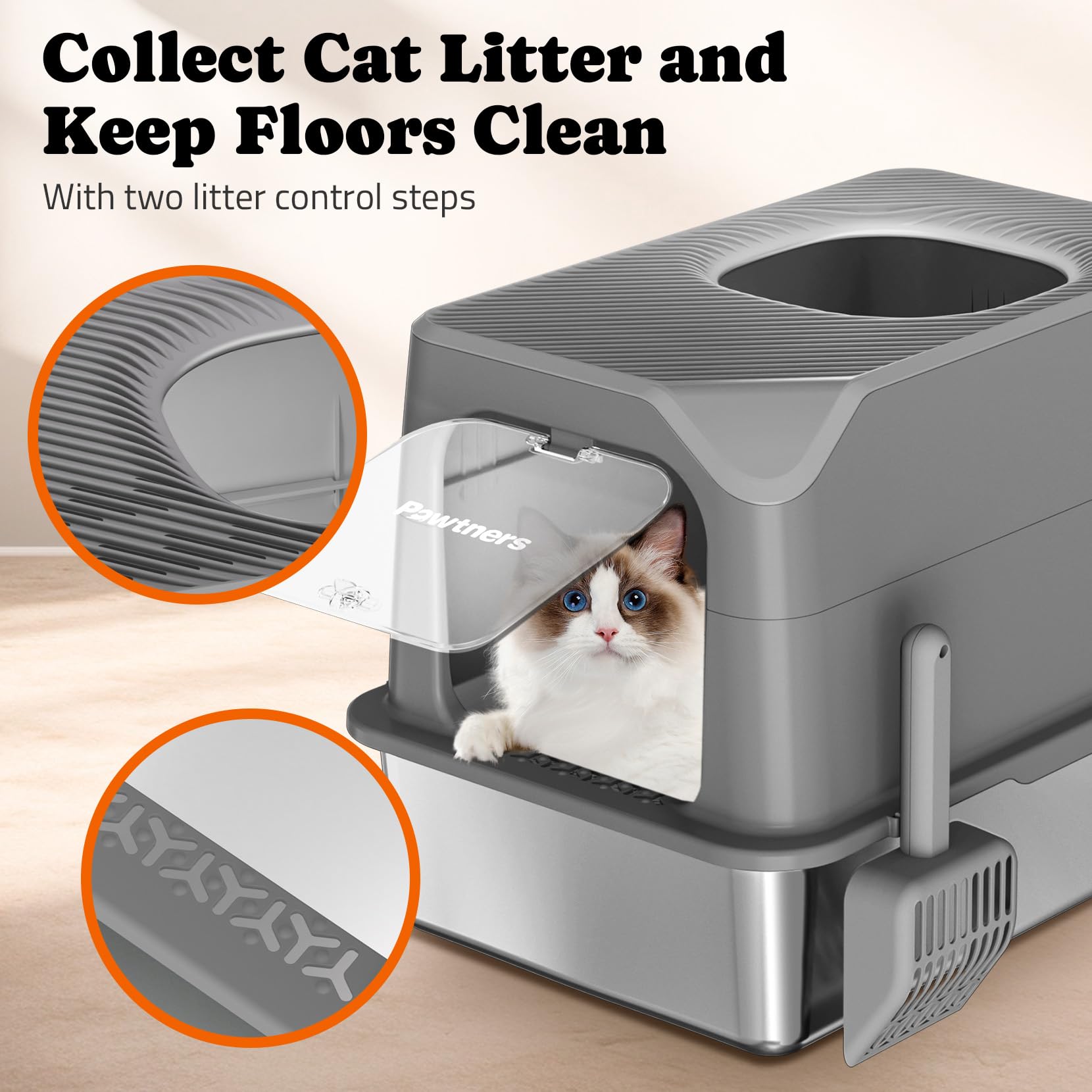 Pawtners non-stick stainless steel surface makes cleaning quick and easy