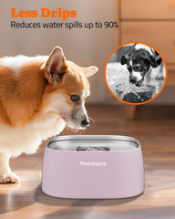 Pawtners slow-drinking-center design; promotes calmer water intake during meals.