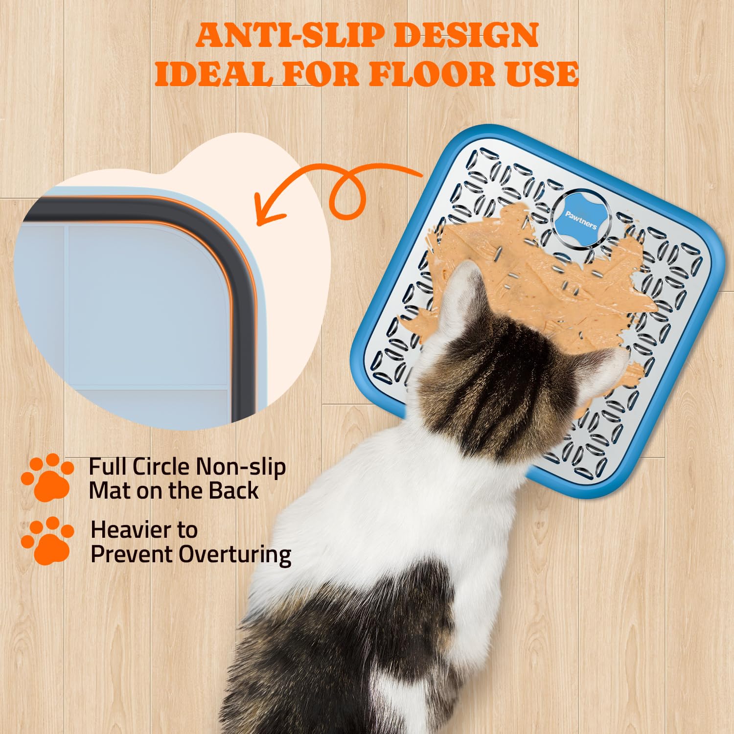 Pawtners tear-resistant stainless steel surface ensures long-lasting use