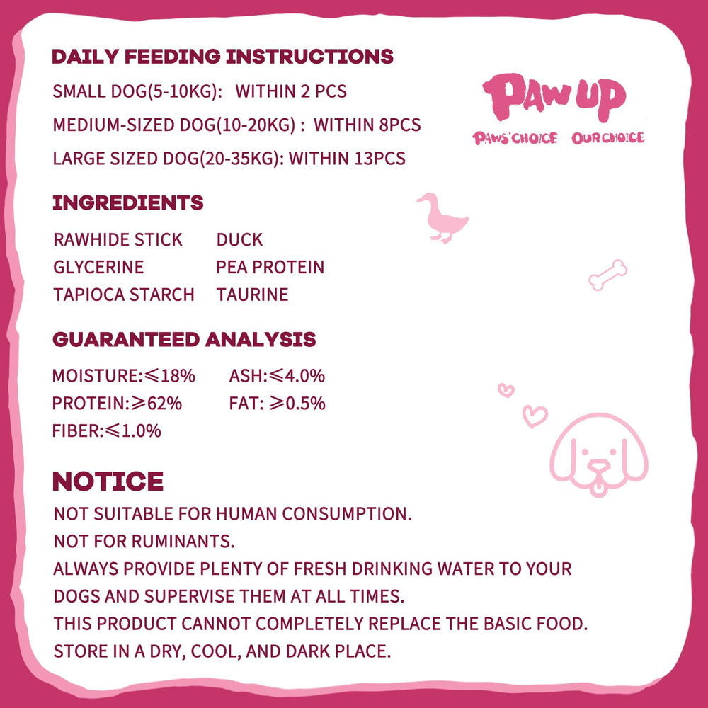 PAWUP 25-30-count pack indicates practical availability for regular treats and rotation