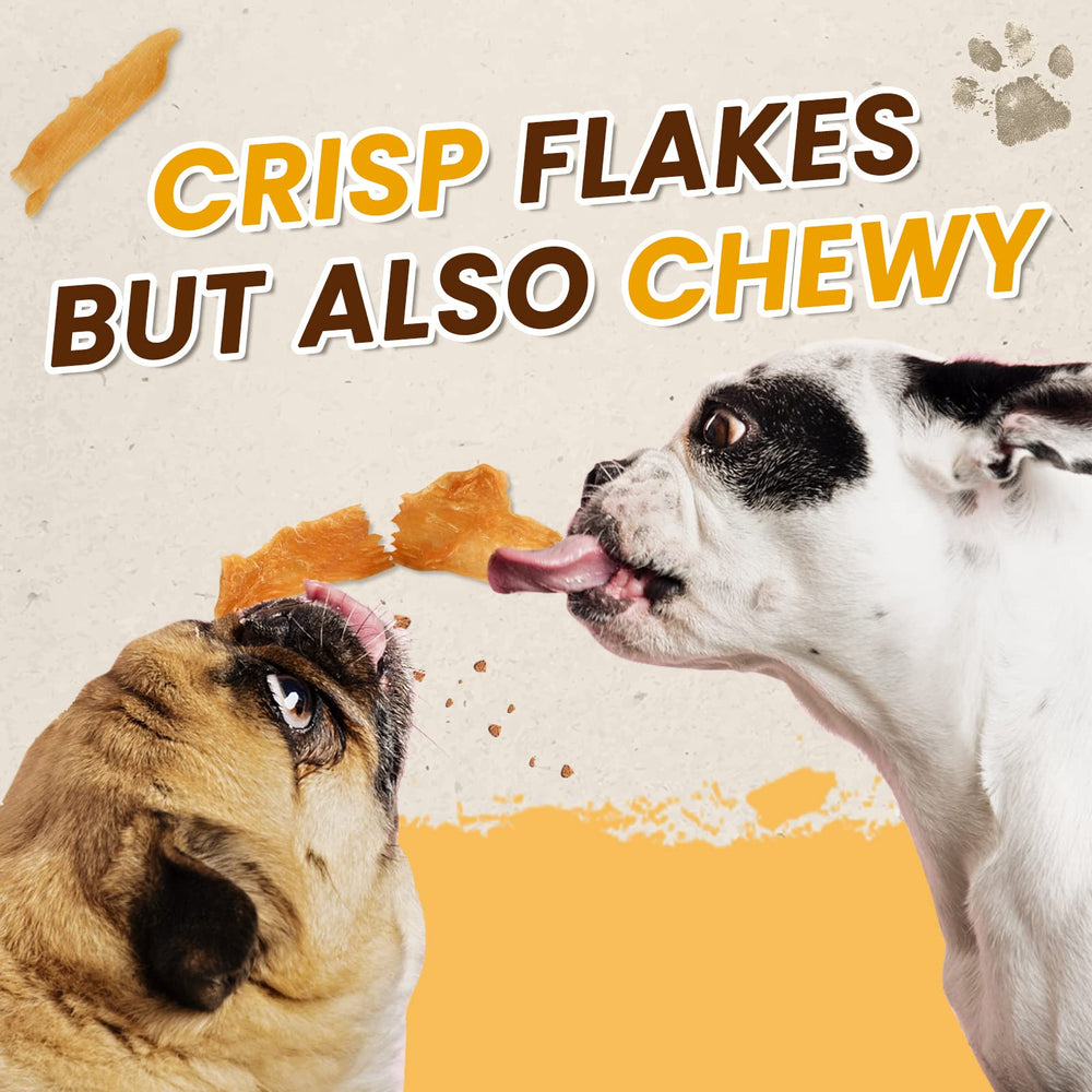 PAWUP Chicken Jerky Crisp Flakes gluten-free label on packaging