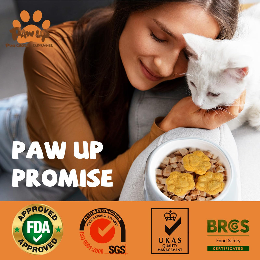 PAWUP SGS BRCGS UKAS certified quality in every bite.