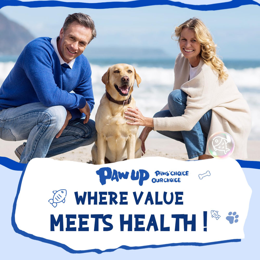 PAWUP Single-ingredient cod skin image stresses pure, additive-free snacking.