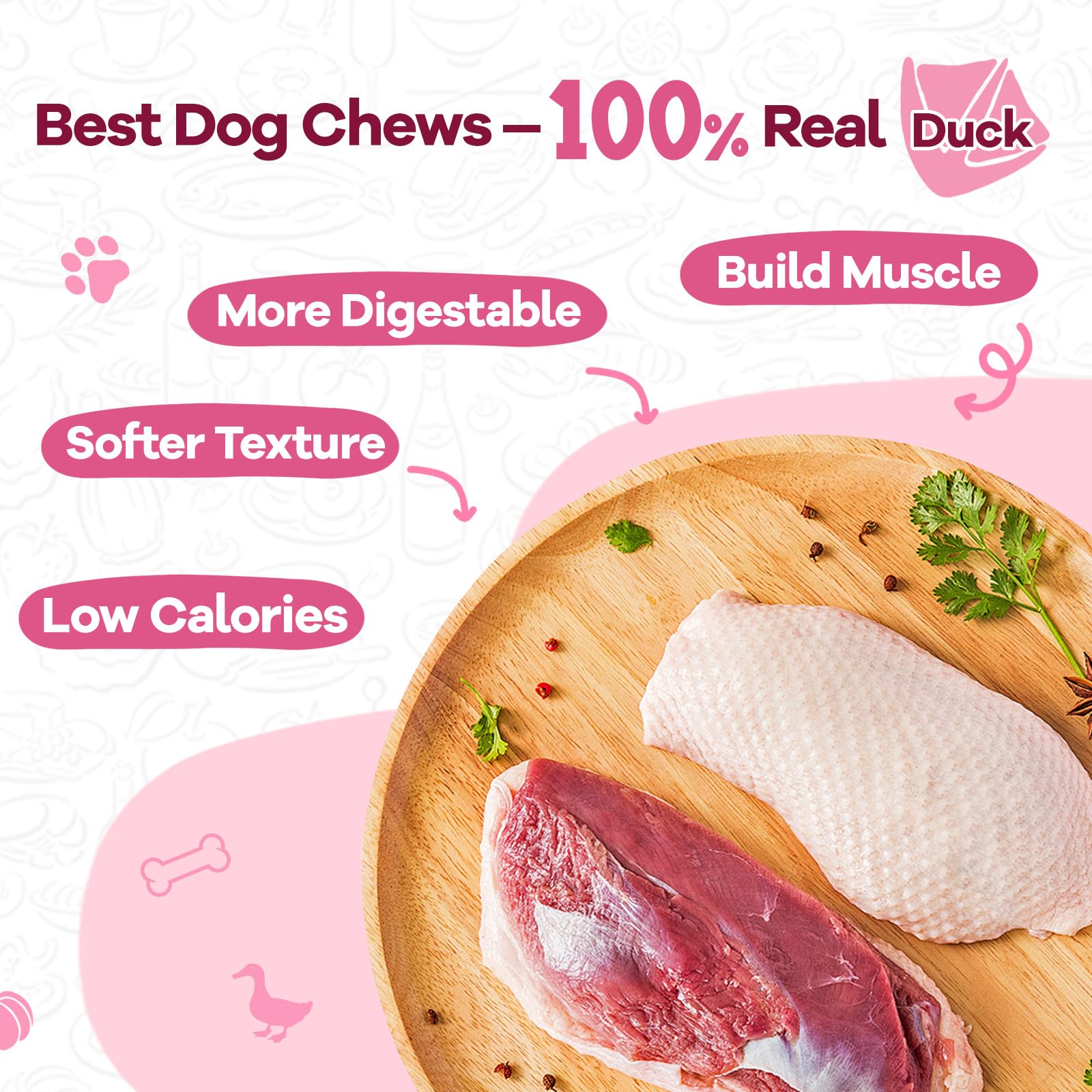 PAWUP taurine-added dog treats highlighting heart and vitality potential.