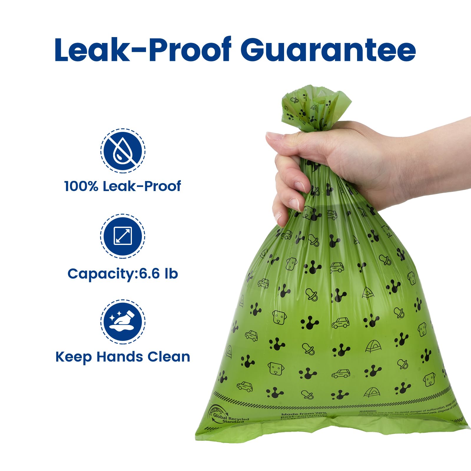 PawView lavender-scented bags reduce odors during cleanup.