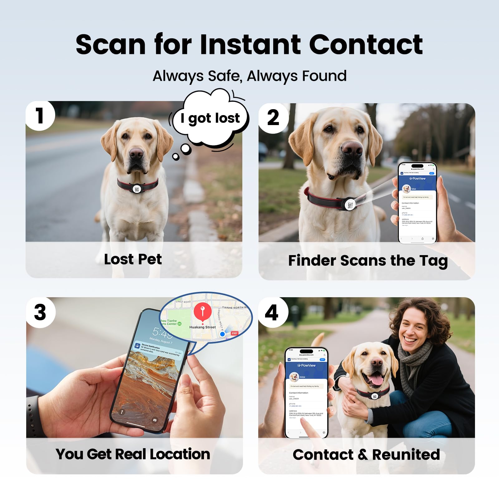 PawView lightweight silicone design keeps pets comfortable during daily wear.