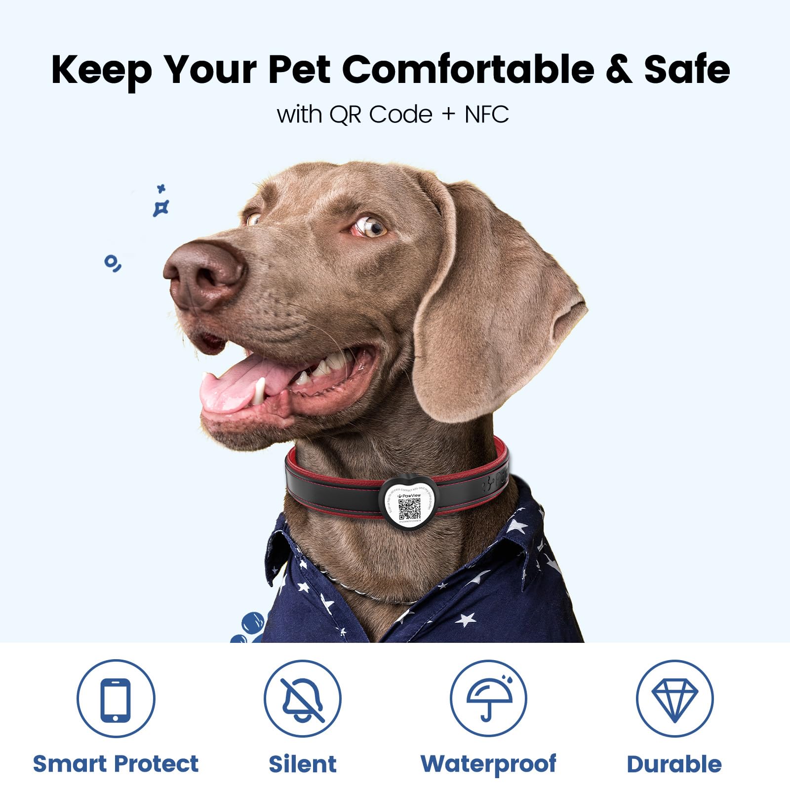 PawView private info control tag demonstrating privacy-friendly ID.