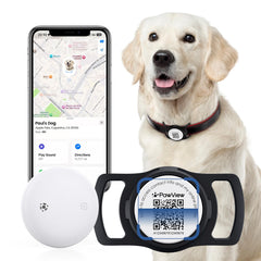 PawView smart pet-tracker holder on collar offers secure daily wear.