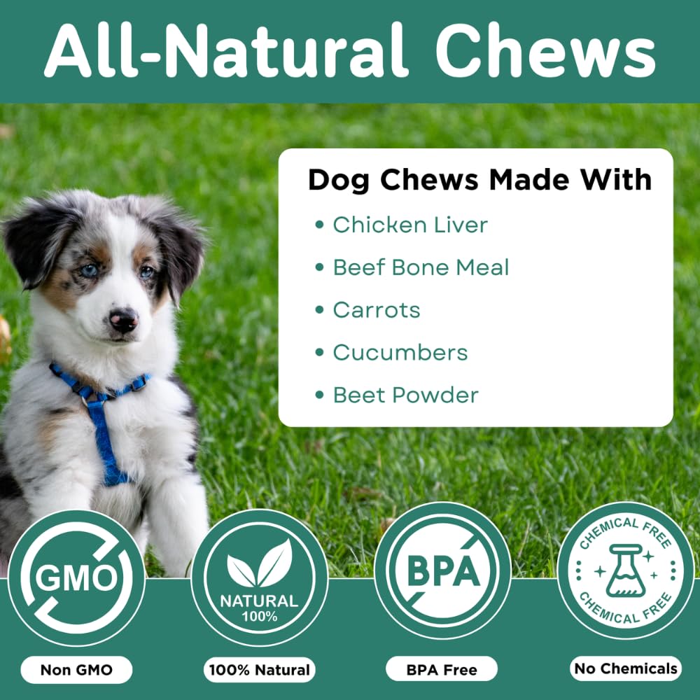 PawVital real chicken flavor shown appealing to dogs during treats.