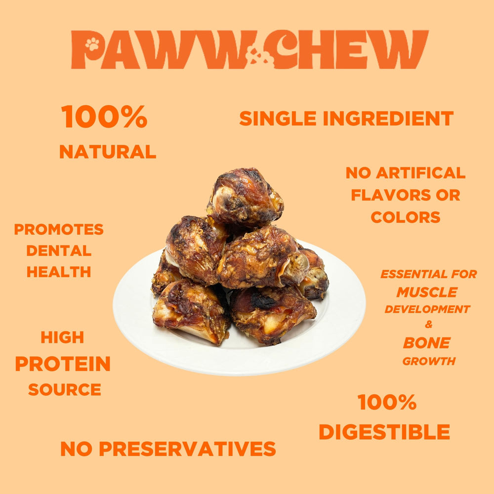 PAWW CHEW knee caps long-lasting chew suggests extended engagement and enrichment