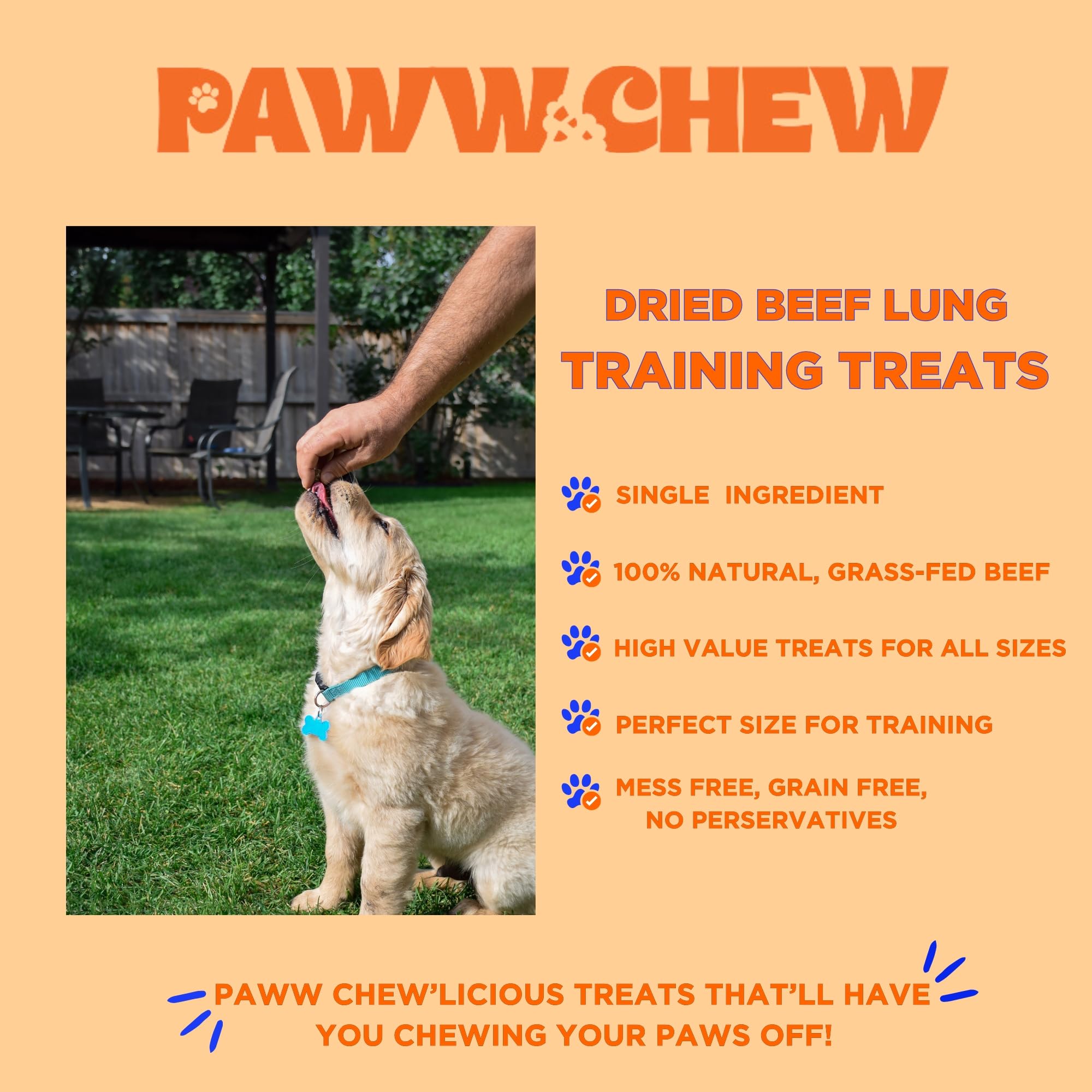 PAWW CHEW USA-made facility image conveys grass-fed cattle sourcing standards.