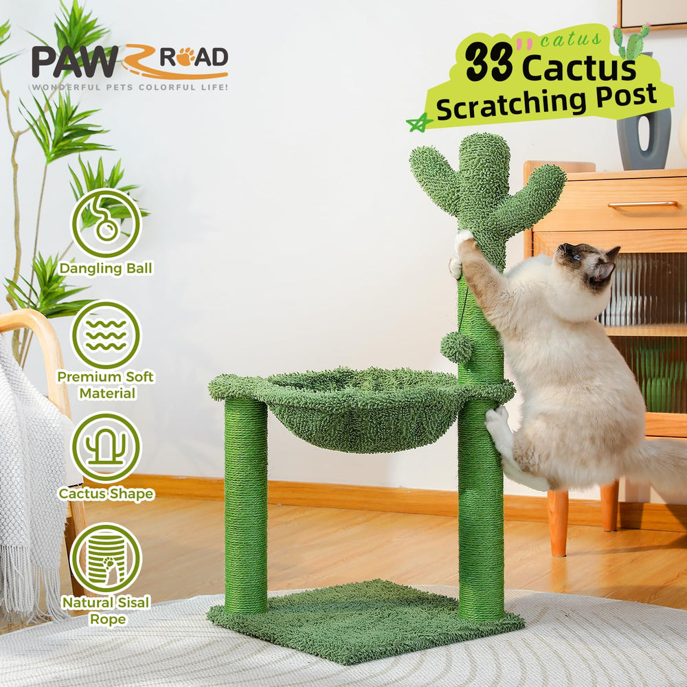 PAWZ Road cactus cat tree in-room display blends with decor.