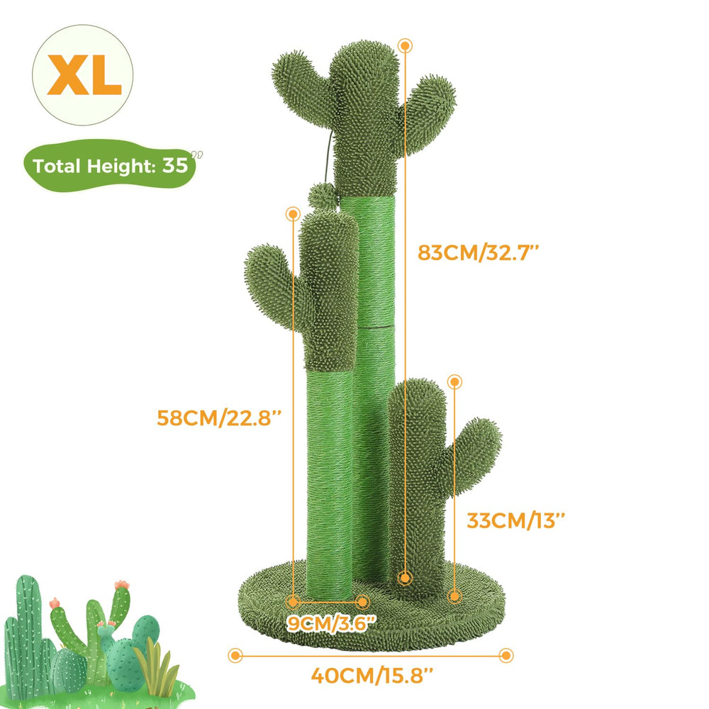 PAWZ Road cactus-scratcher-medium-large fits cats up to 10 lbs and adults