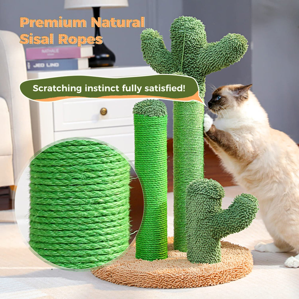 PAWZ Road cat scratcher with soft carpet top invites climbers to reach the peak.