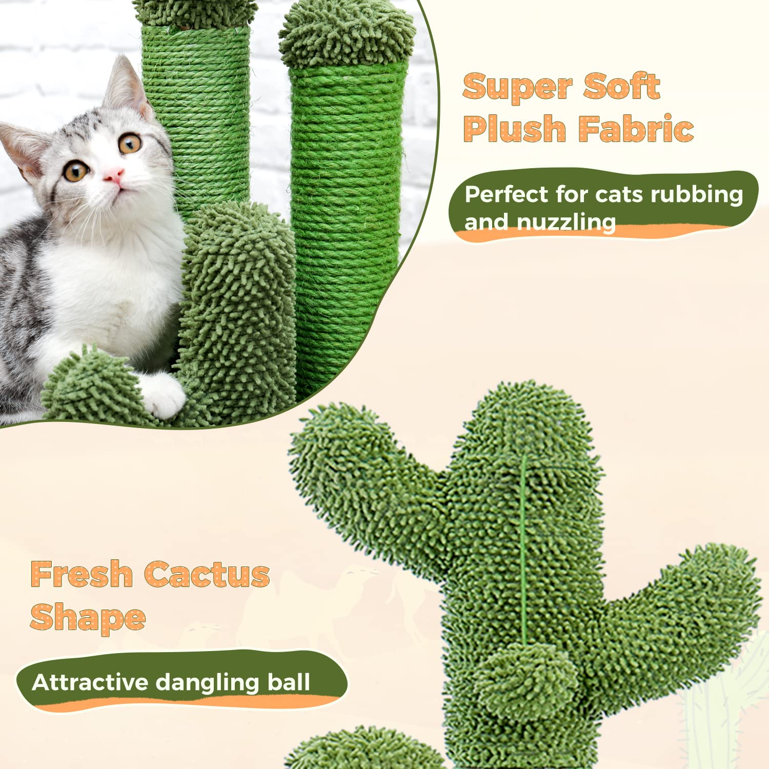 PAWZ Road cactus dangling ball offers interactive play opportunities