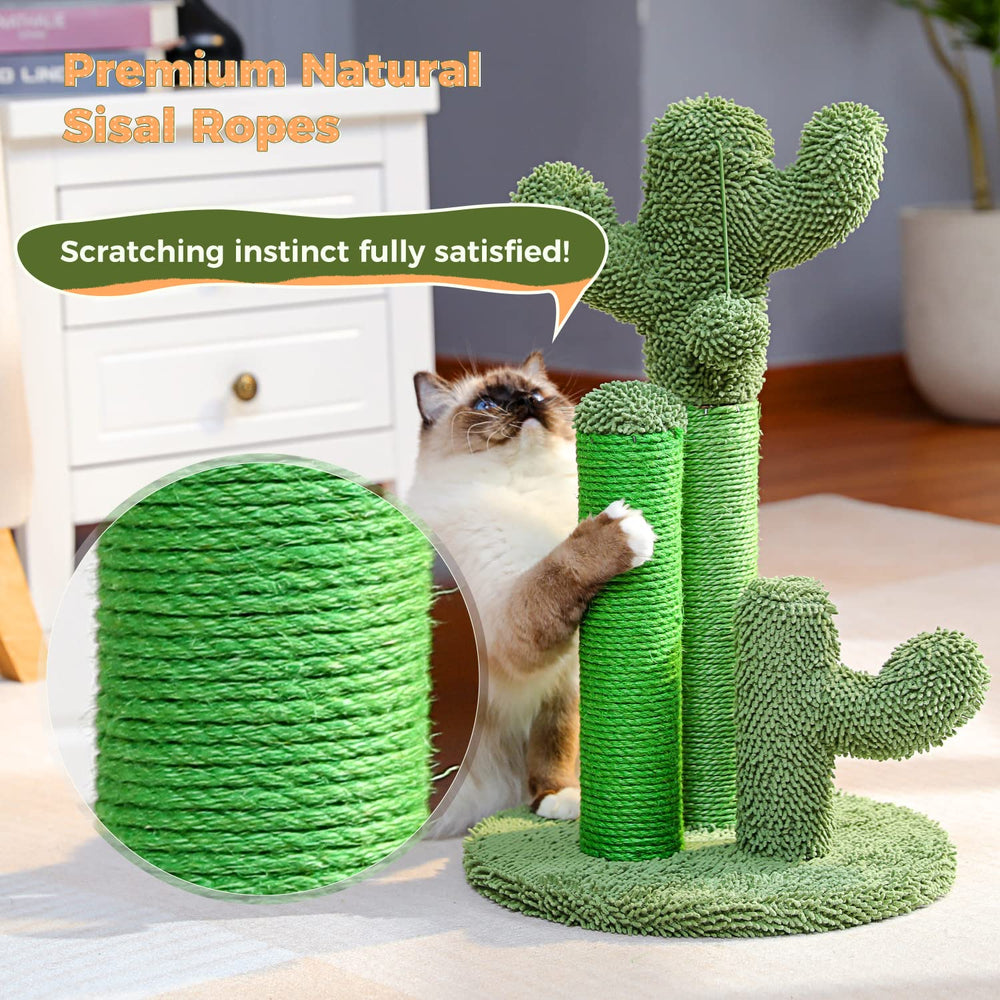 PAWZ Road cactus natural sisal on posts delivers durable scratching texture