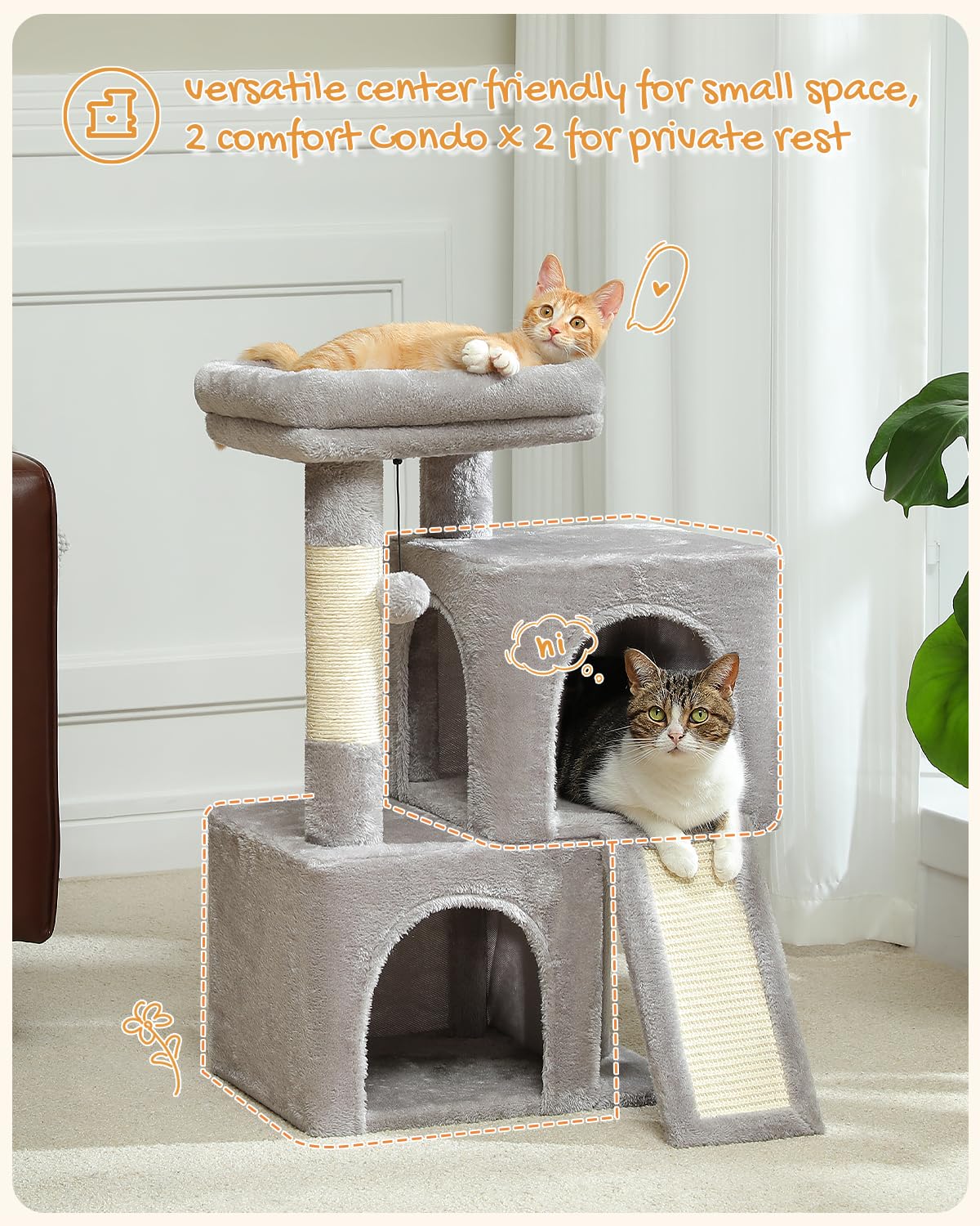 PAWZ Road sisal-wrapped posts for scratching and claw care