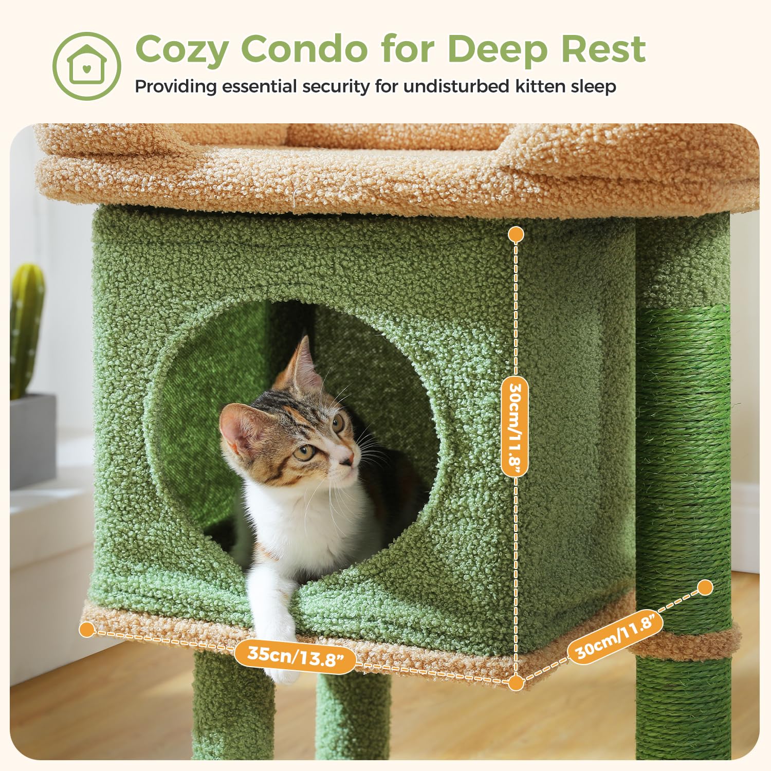 PAWZ Road cat tree space-saving design fits small rooms neatly.