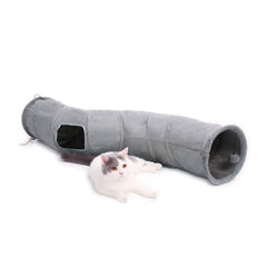 PAWZ Road cat tunnel assembly shown for indoor exploration and space