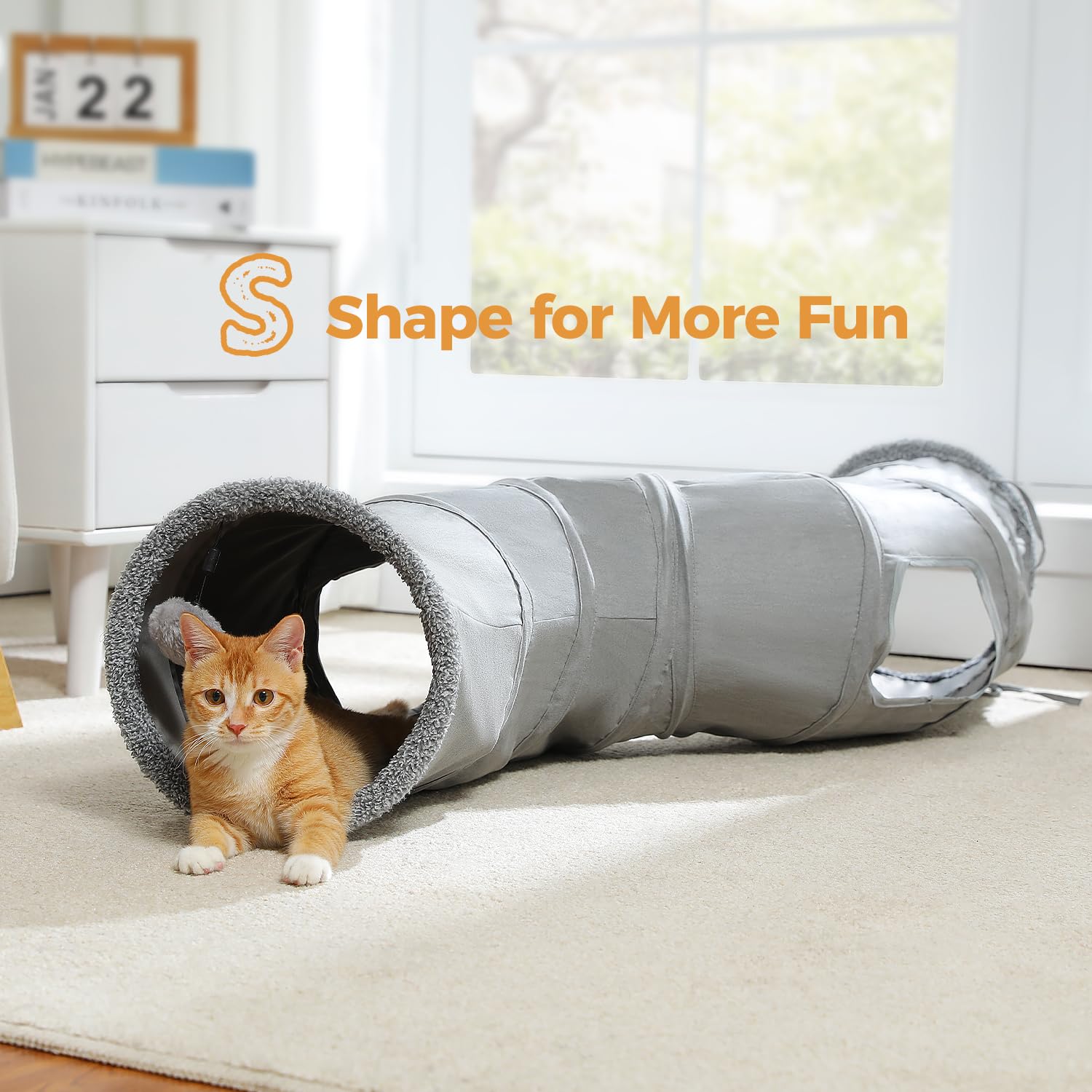 PAWZ Road cat tunnel compact storage design for easy cleanup
