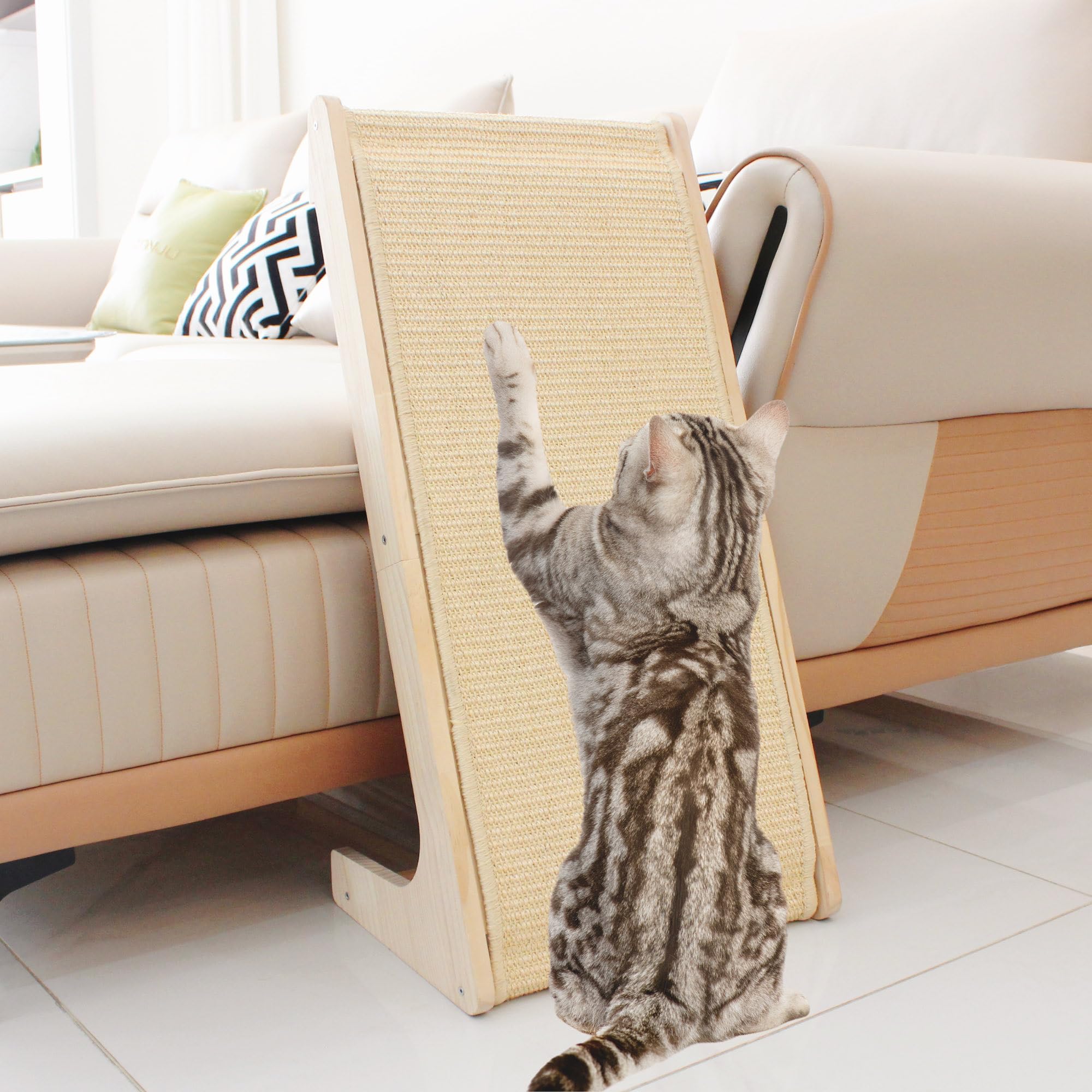 Pawzentic cat scratcher vertical ramp—promotes healthy scratching and comfortable climbing for indoor cats.