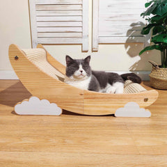 Pawzentic sisal cat scratcher post lounge demonstrates stable lounge for daytime naps and claw relief.