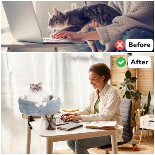 Pawzentic two-tone reversible cat bed for switching styles with mood.