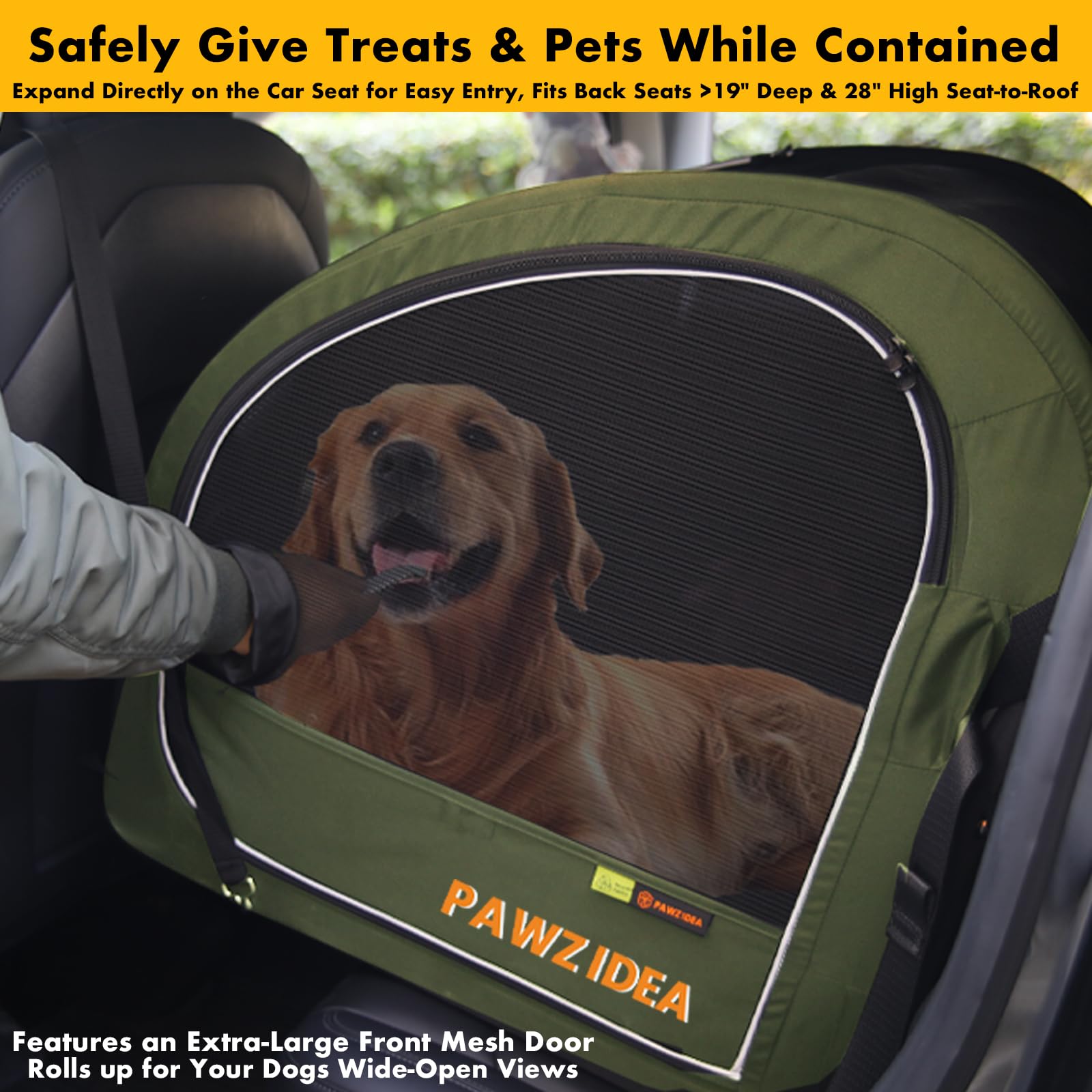 PAWZIDEA adjustable handle offers comfortable grip for different heights.