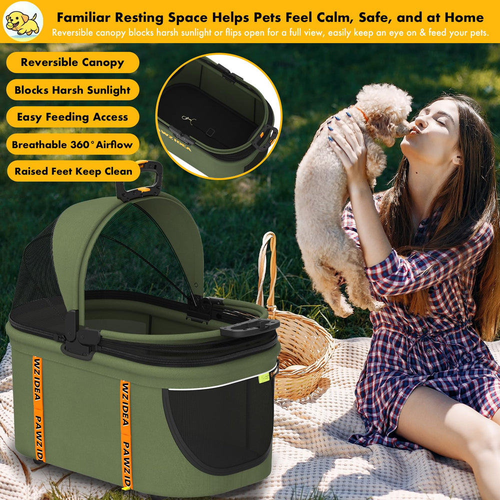 PAWZIDEA breathable 360-degree mesh for calm, cool interior