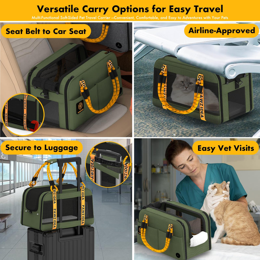 PAWZIDEA center console seat breathable mesh ensures 360° airflow