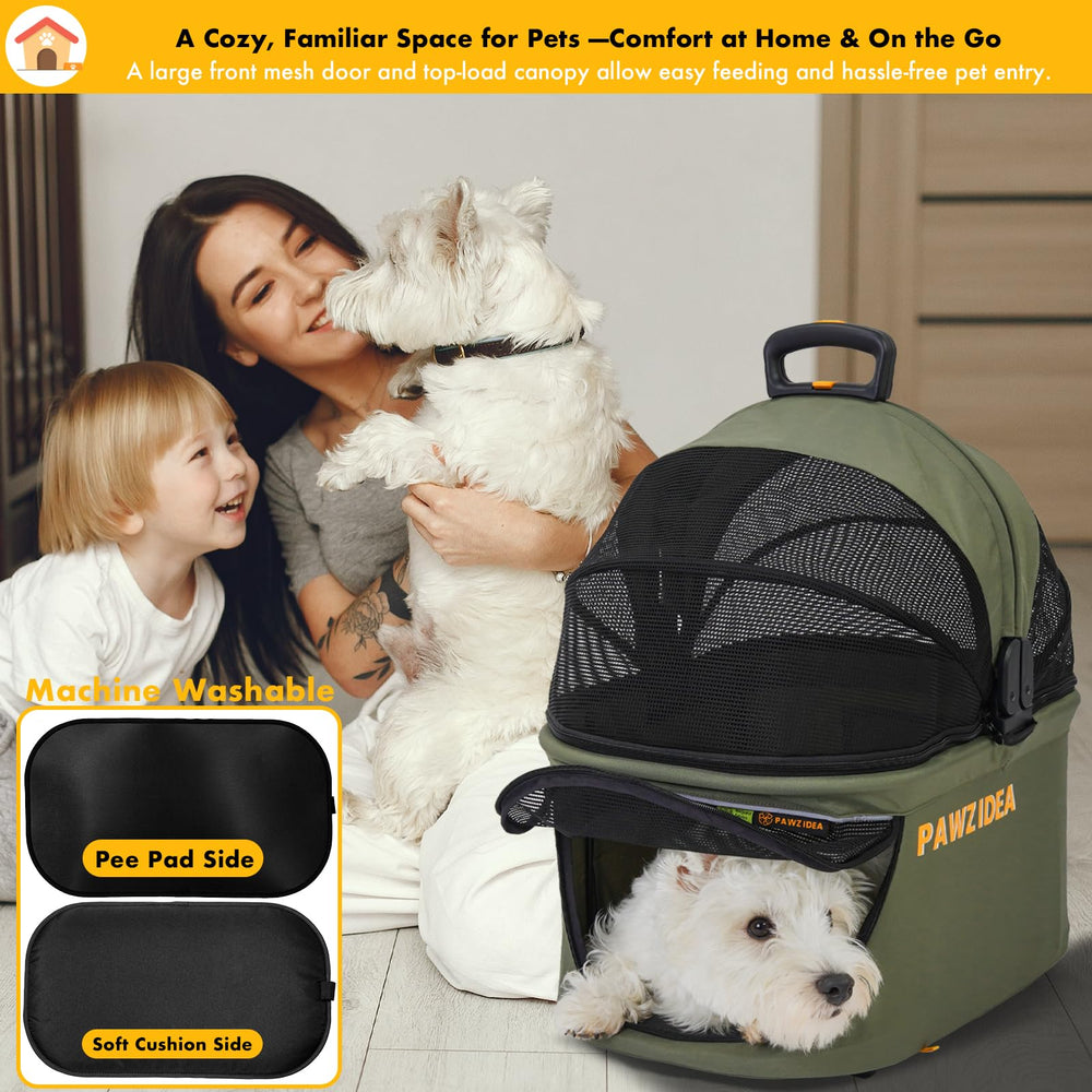 PAWZIDEA collapsible metal frame setup in seconds