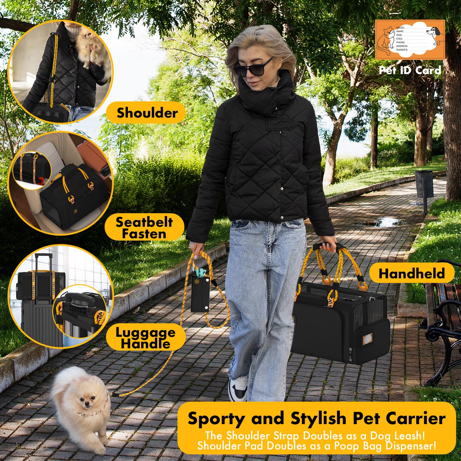 PAWZIDEA easy-fold-storage-compact design for convenient trunk stowage