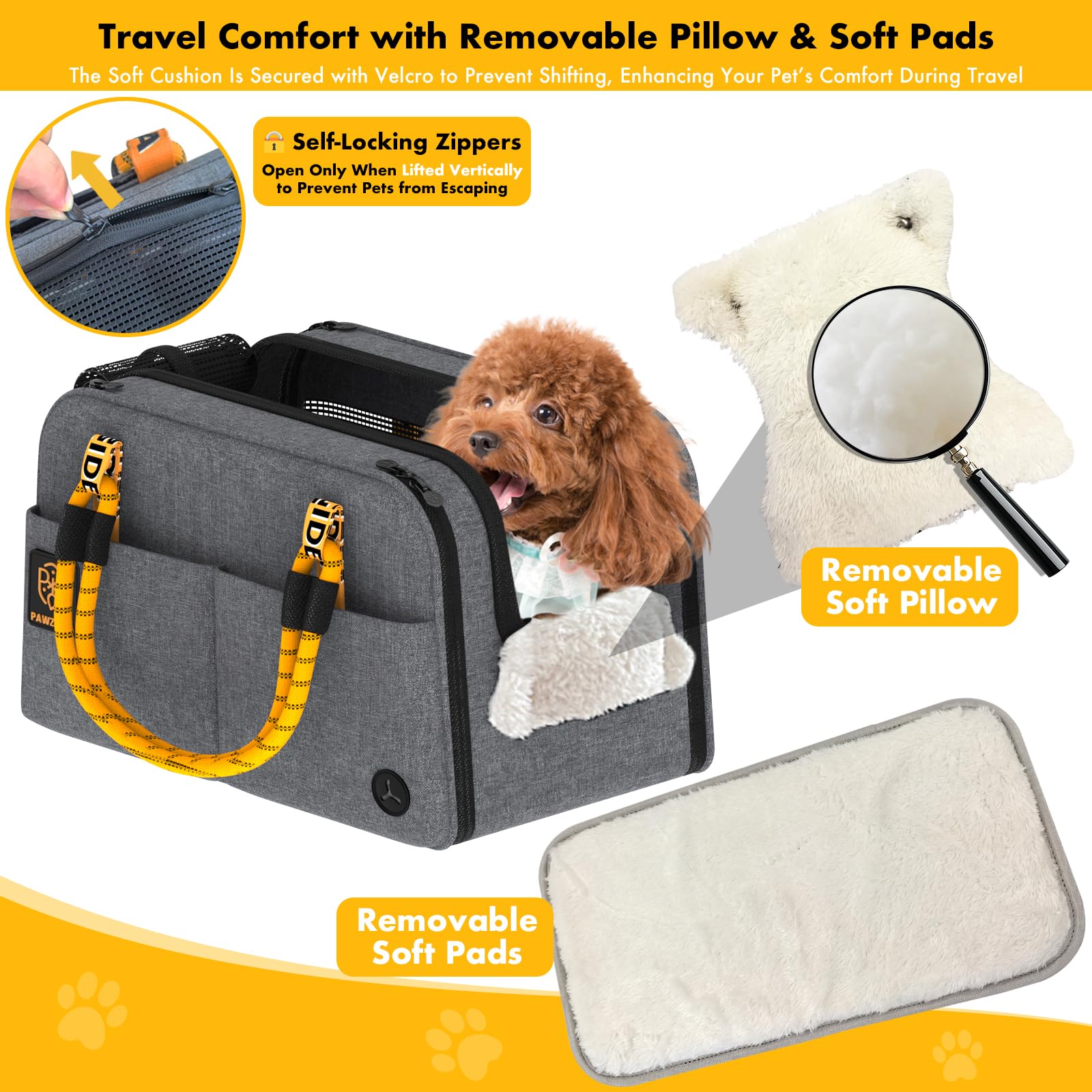 PAWZIDEA fold-flat design allows quick storage between trips.