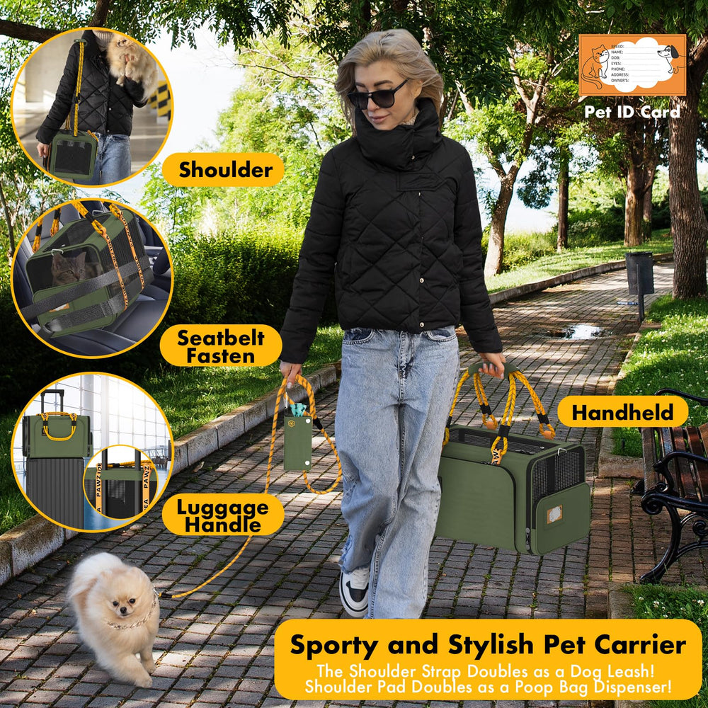 PAWZIDEA leak-proof bottom and washable pad simplify post-travel cleanup