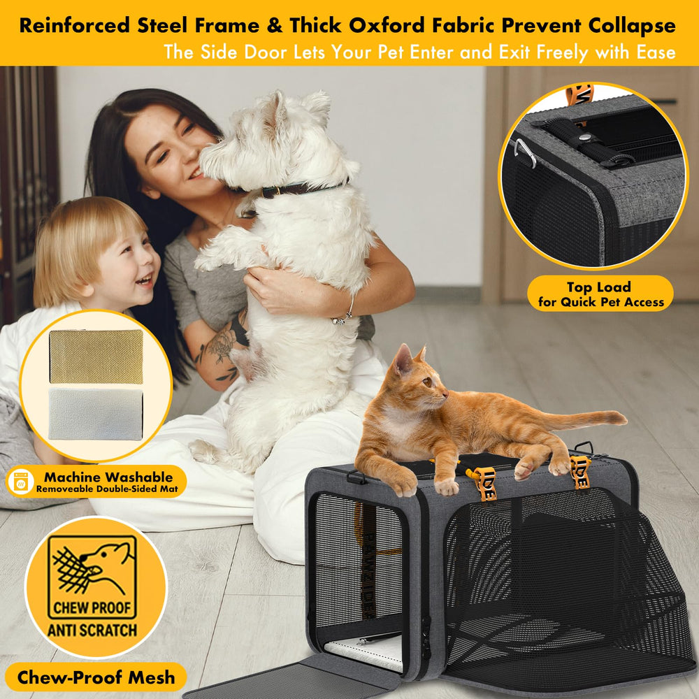 PAWZIDEA leak-proof bottom pad simplifies cleaning between trips