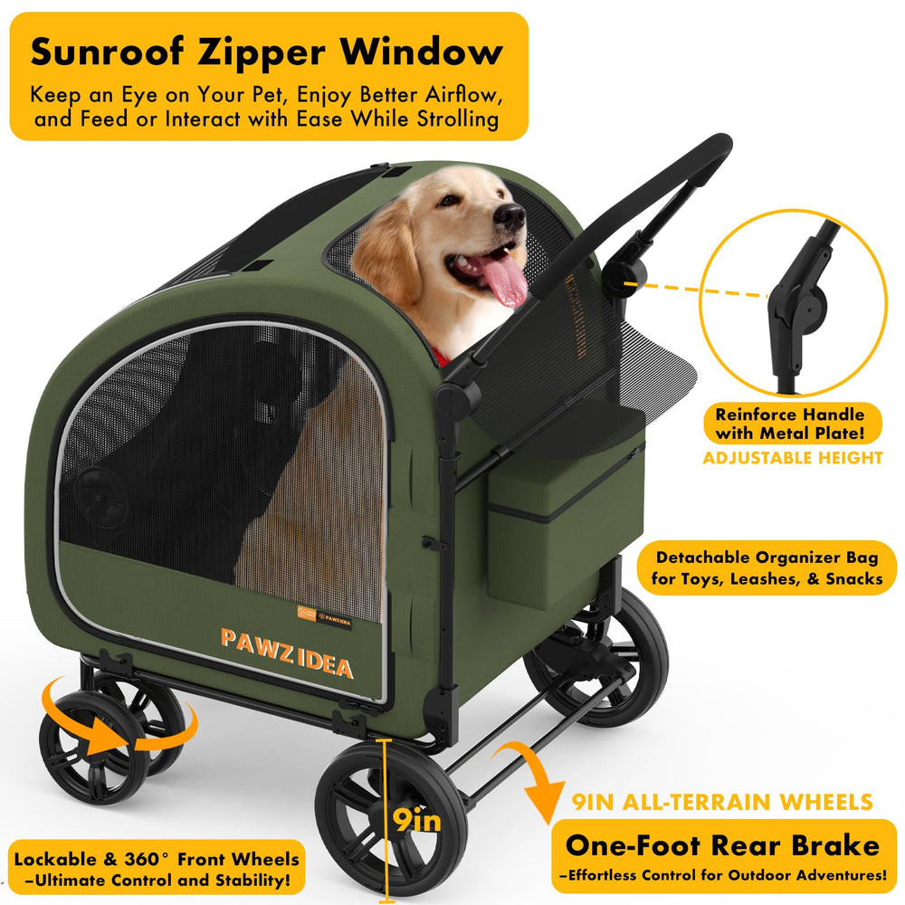 PAWZIDEA removable leak-proof cushion simplifies cleaning after trips.