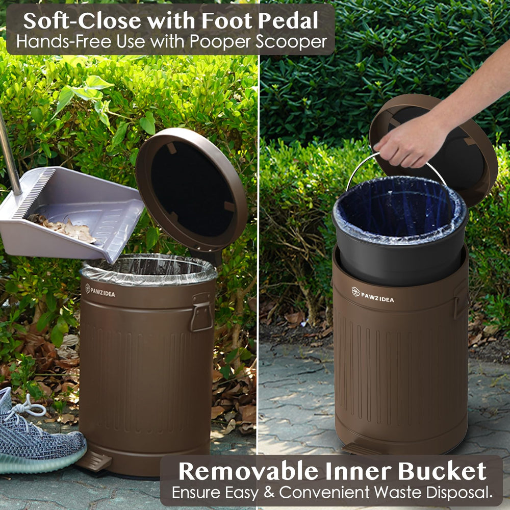 PAWZIDEA UV-coated metal can resists rust and fading in sunlit patios.