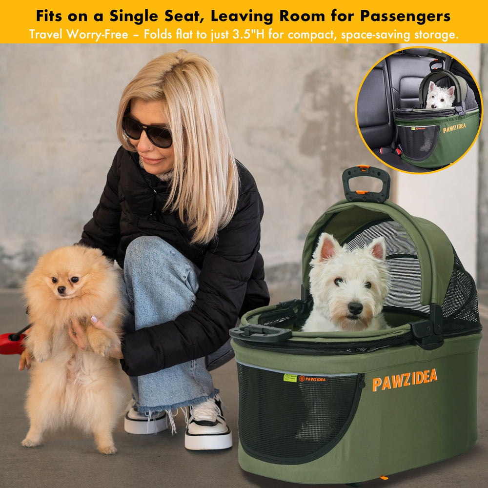 PAWZIDEA removable machine-washable cushion protecting car seats
