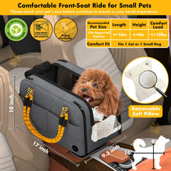 PAWZIDEA removable pillow provides head and neck support on long rides.