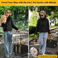 PAWZIDEA safety-leash-clip carrier helps secure pets during car rides and vet visits.