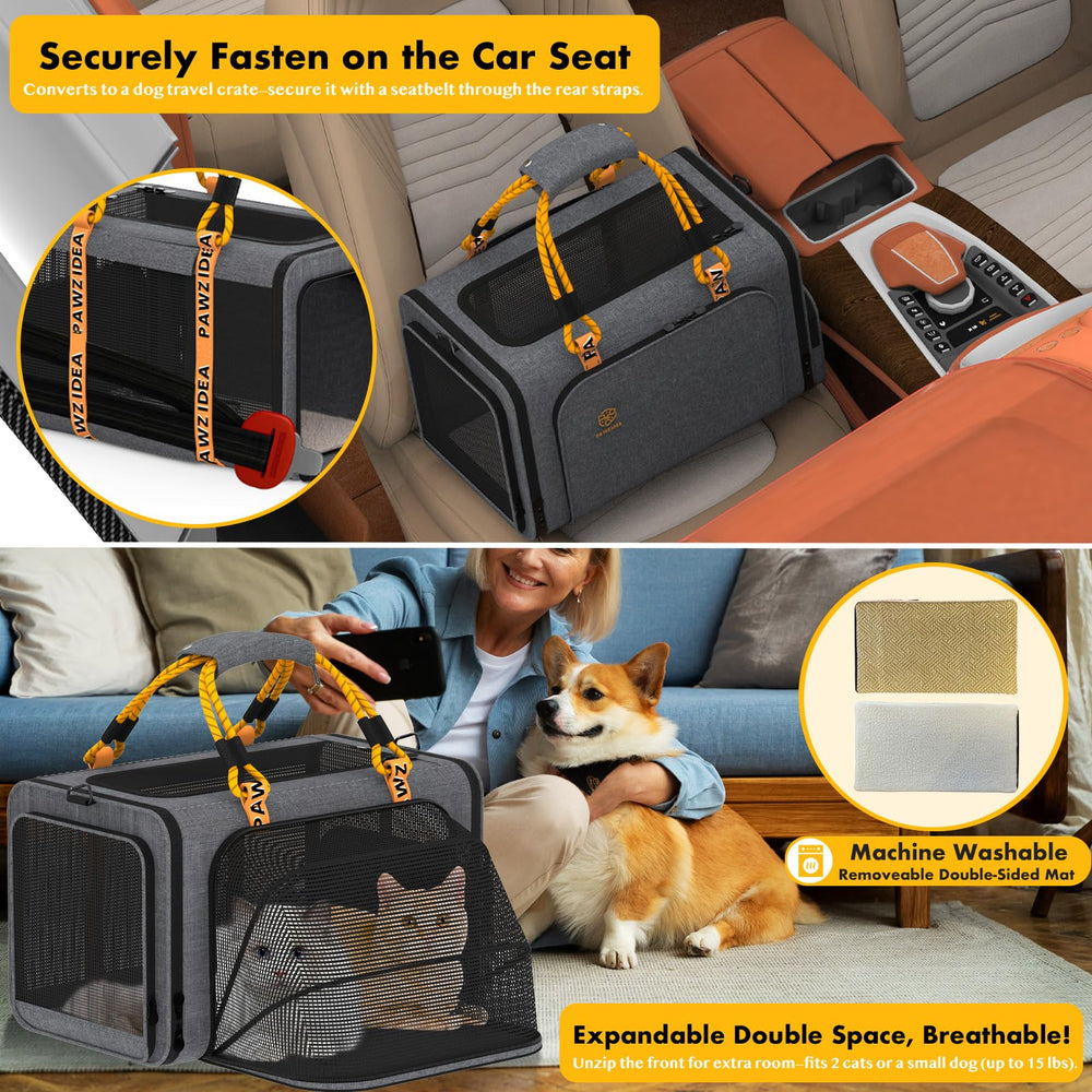 PAWZIDEA safety leash clip helps prevent escapes during handling