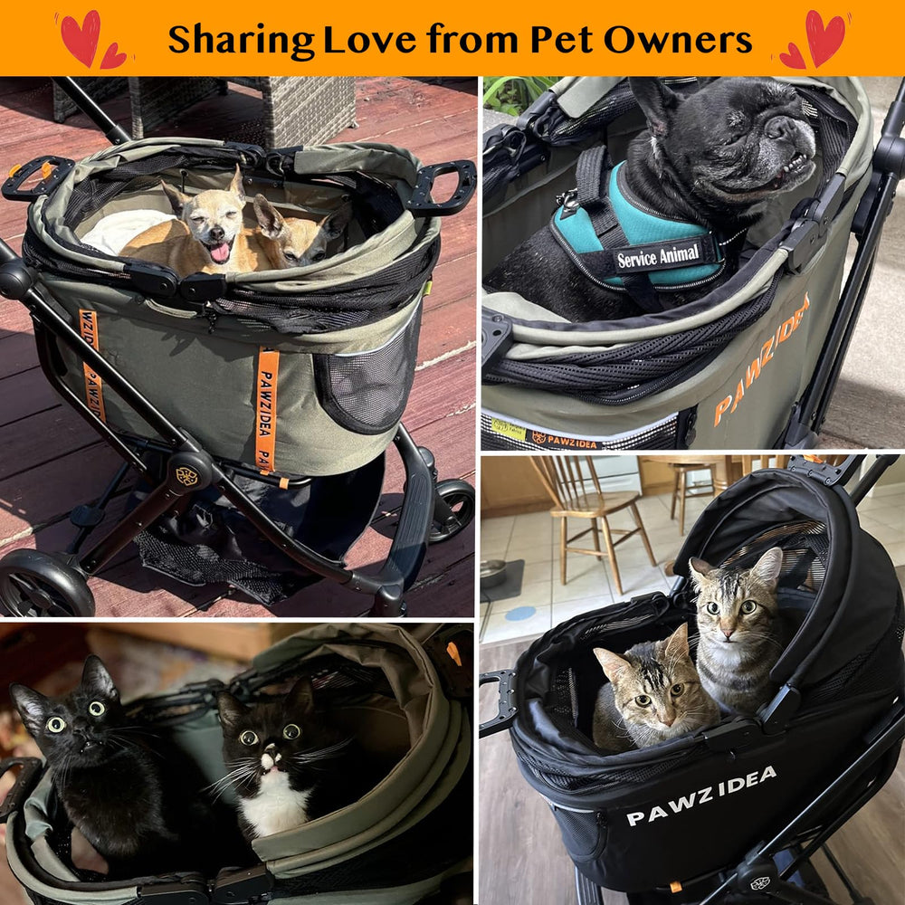 PAWZIDEA safety features include reflective strips for nighttime visibility.