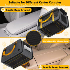 PAWZIDEA secure straps and anti-slip base prevent movement during travel.