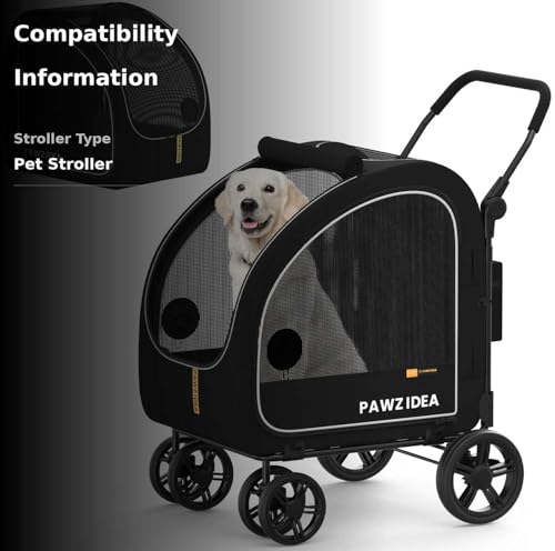 PAWZIDEA wide mesh doors offer easy entry and open viewing
