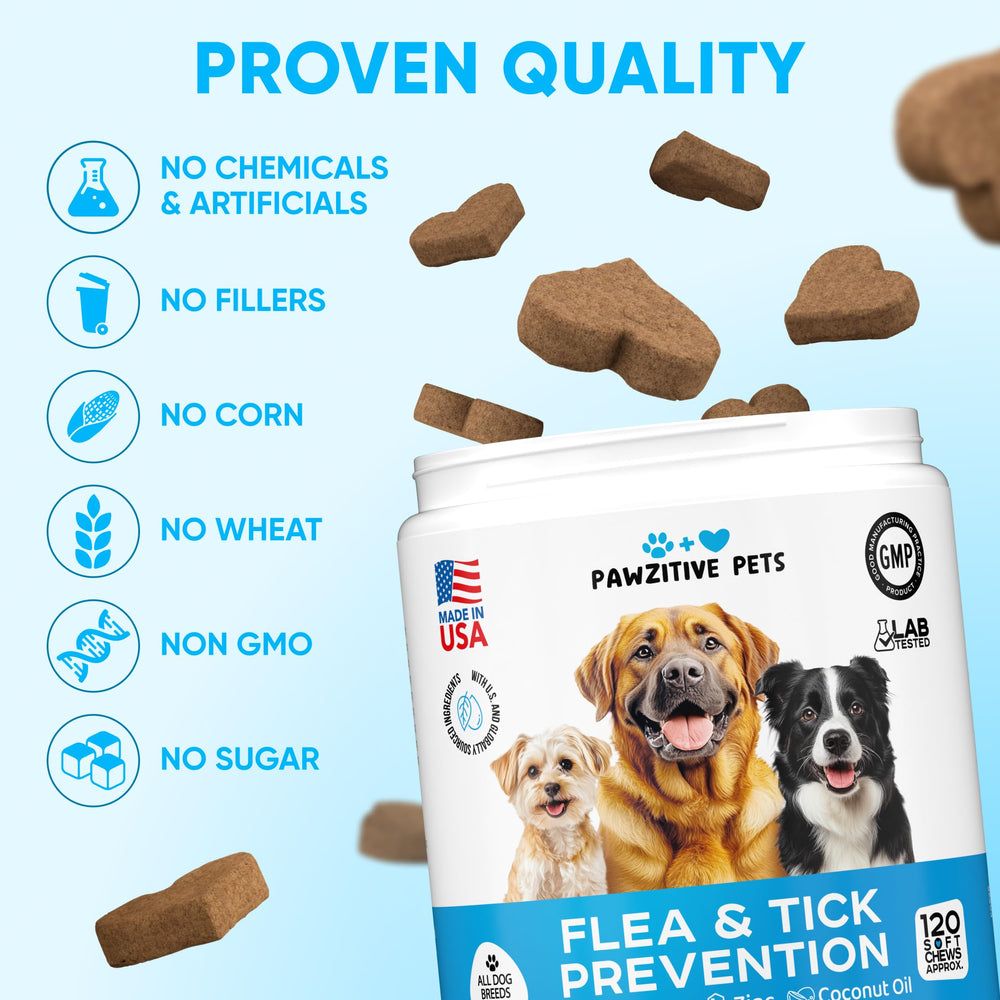 Pawzitive Pets no-drops drama chews, replace sprays with a tasty daily routine