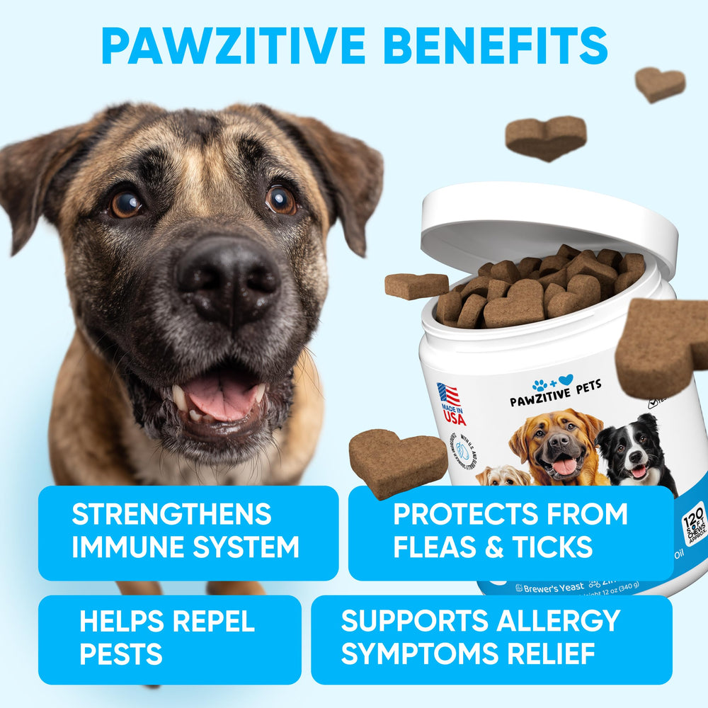 Pawzitive Pets USA-made dog chews, reliable oral flea and tick control you can trust