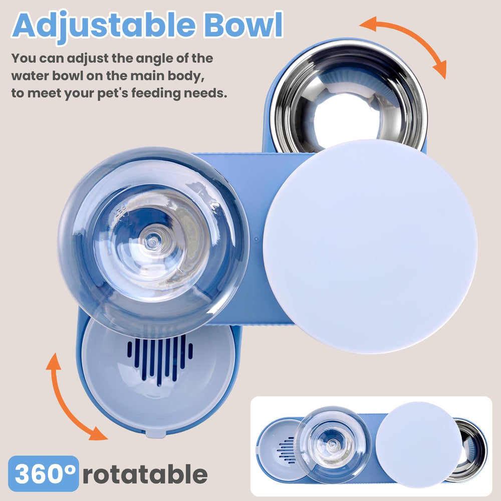 Pawzone 88oz food feeder capacity label shows large storage for pets.