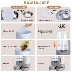 Pawzone large capacity feeder grey supports longer trips and weekend away